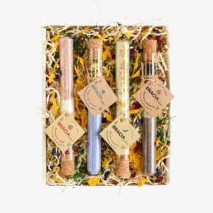 Bracia Mydlarze Zestaw szotów do kąpieli 4 x 70 ml